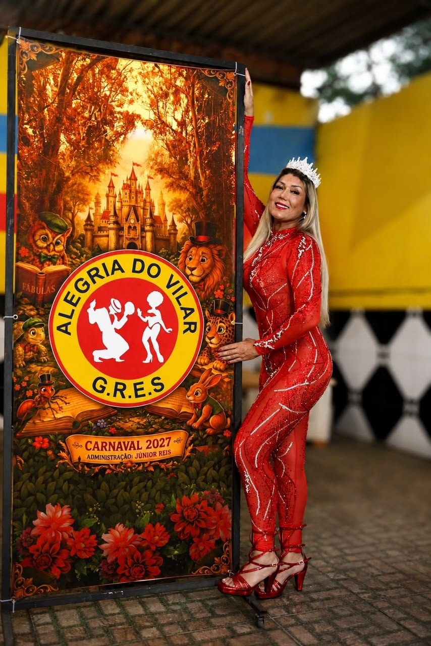 Coração batendo forte: Claudia Rodrigues é a nova rainha da Alegria do Vilar!
