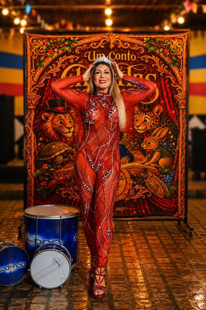 Coração batendo forte: Claudia Rodrigues é a nova rainha da Alegria do Vilar!