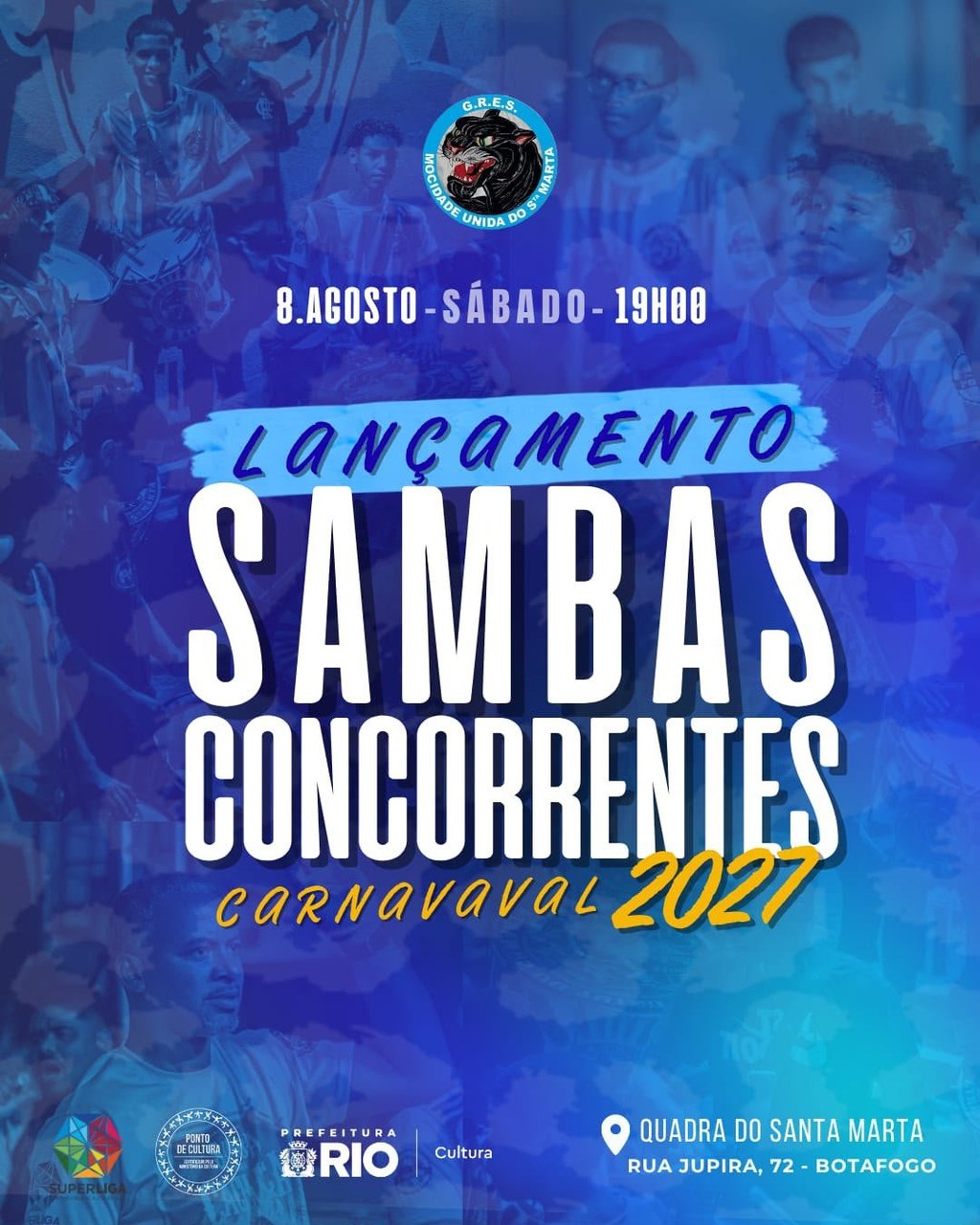 Santa Marta em festa: sambas concorrentes e novo mestre-sala roubam a noite