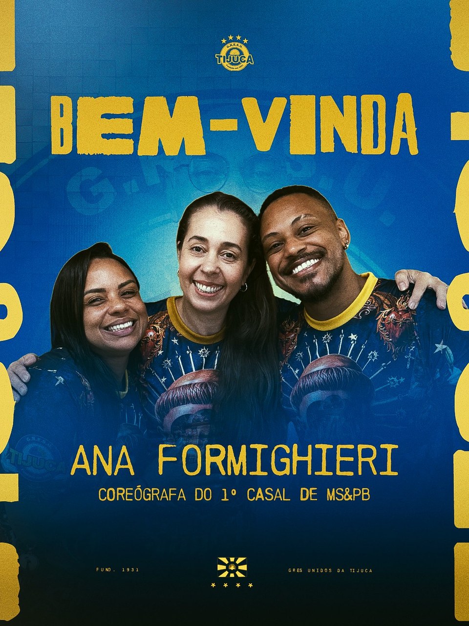 Unidos da Tijuca traz coreógrafa de peso para seu casal de mestre-sala e porta-bandeira
