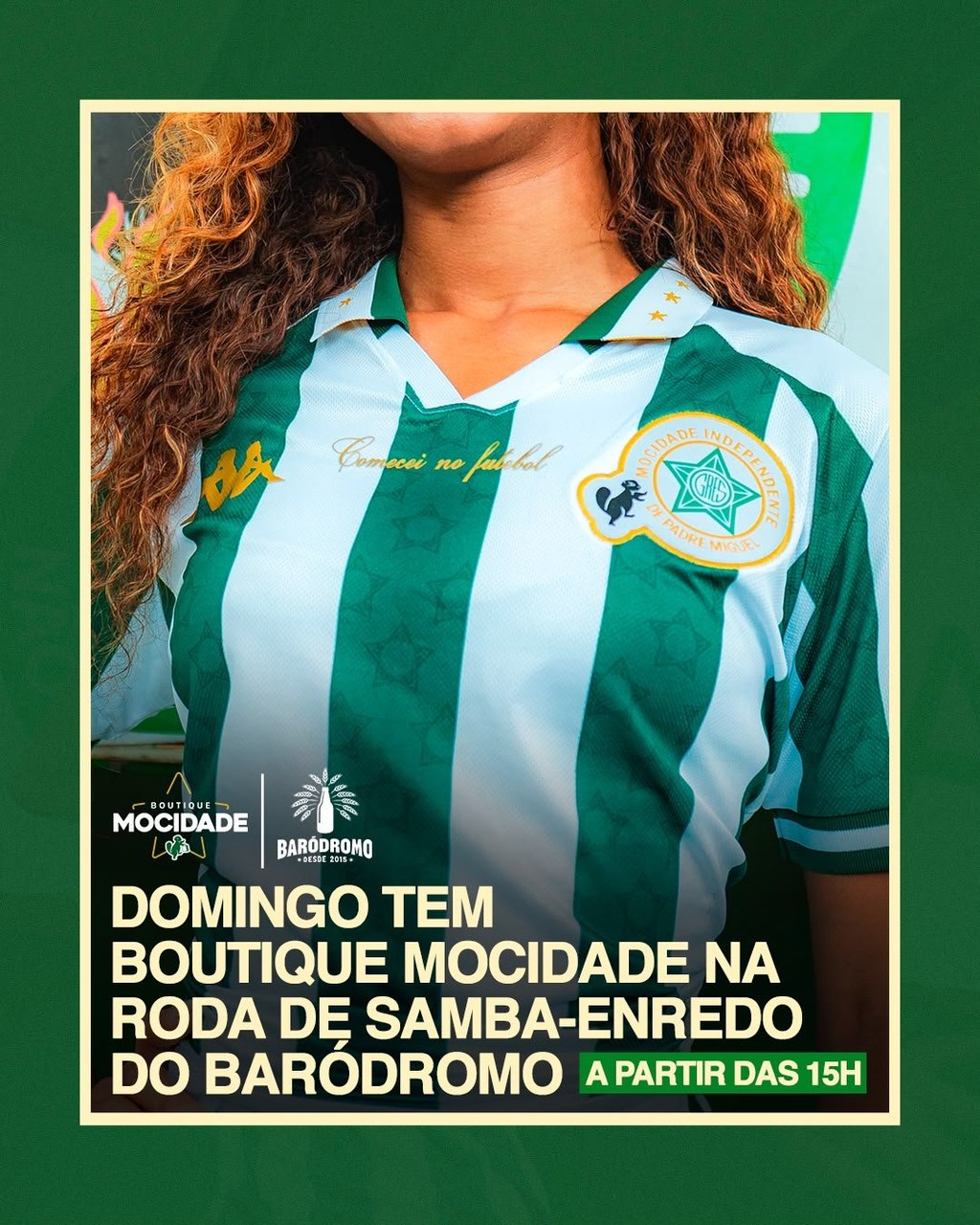 Domingo de samba-enredo e compras na Boutique da Mocidade no Baródromo